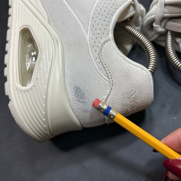 Martha Stewart X Skechers Womens Off White Retro Sneakers Size 8 - Picture 7 of 10